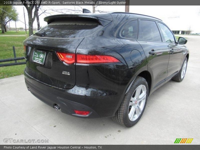 Santorini Black Metallic / Ebony/Light Oyster 2018 Jaguar F-PACE 25t AWD R-Sport