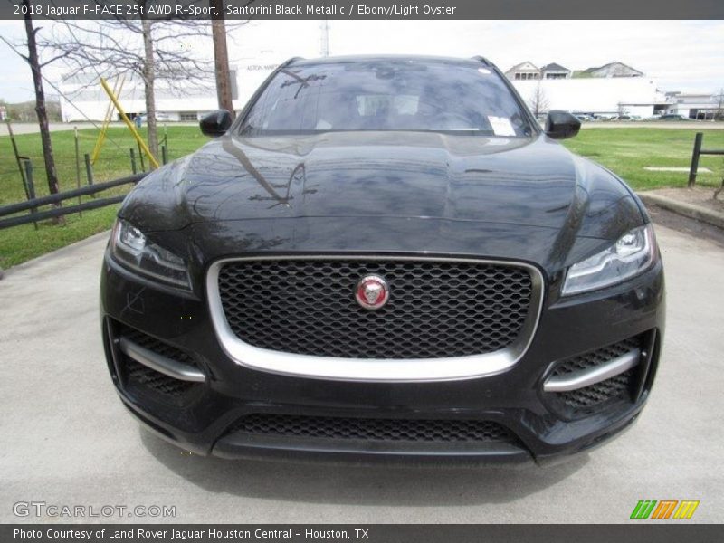Santorini Black Metallic / Ebony/Light Oyster 2018 Jaguar F-PACE 25t AWD R-Sport