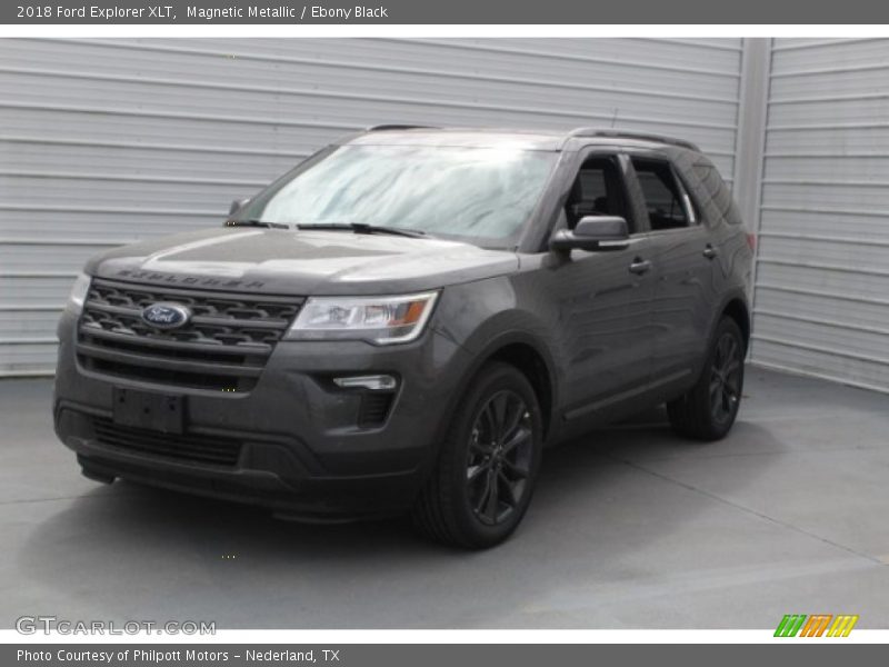 Magnetic Metallic / Ebony Black 2018 Ford Explorer XLT
