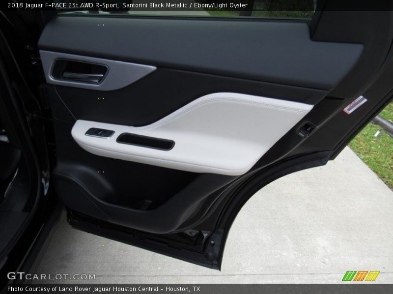 Santorini Black Metallic / Ebony/Light Oyster 2018 Jaguar F-PACE 25t AWD R-Sport