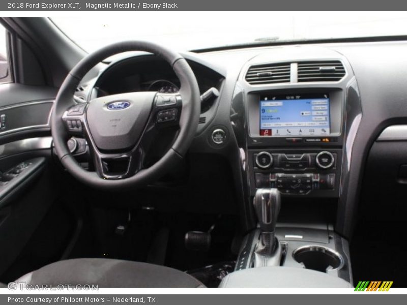 Magnetic Metallic / Ebony Black 2018 Ford Explorer XLT