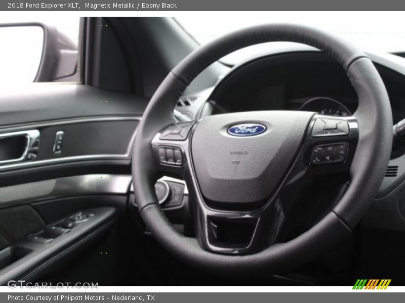 Magnetic Metallic / Ebony Black 2018 Ford Explorer XLT