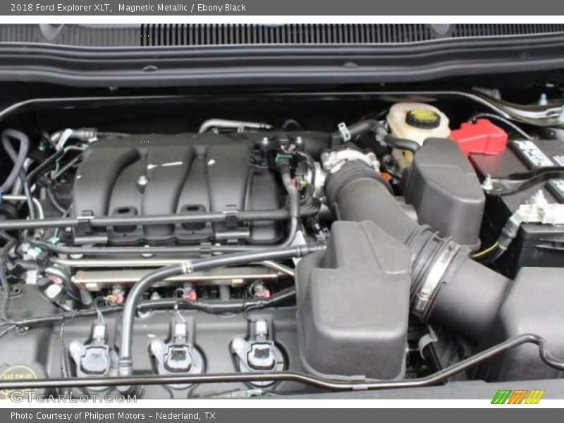 Magnetic Metallic / Ebony Black 2018 Ford Explorer XLT