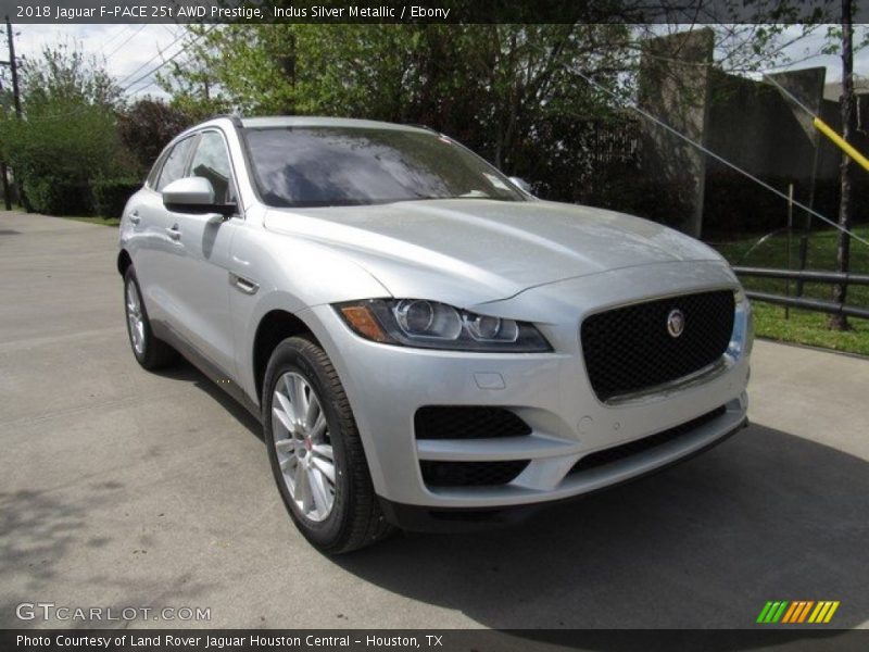 Indus Silver Metallic / Ebony 2018 Jaguar F-PACE 25t AWD Prestige