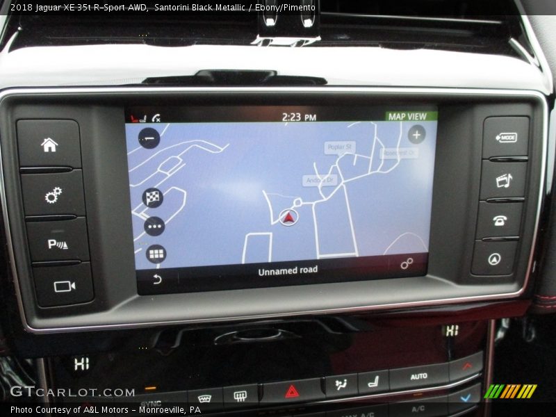 Santorini Black Metallic / Ebony/Pimento 2018 Jaguar XE 35t R-Sport AWD
