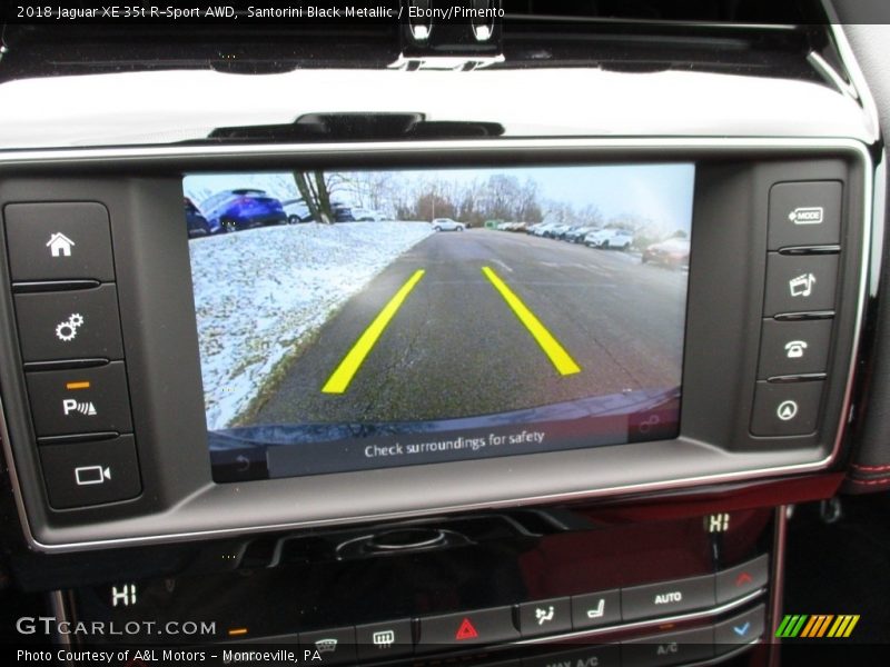 Santorini Black Metallic / Ebony/Pimento 2018 Jaguar XE 35t R-Sport AWD
