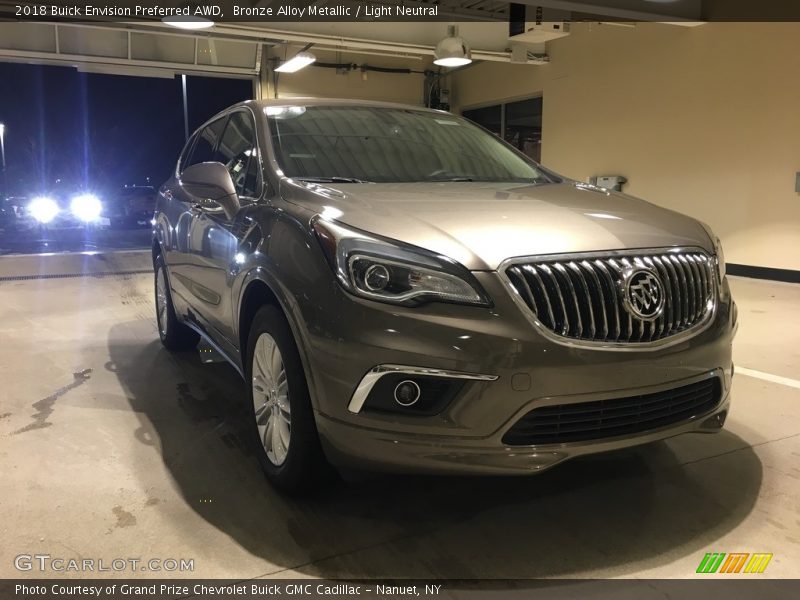Bronze Alloy Metallic / Light Neutral 2018 Buick Envision Preferred AWD