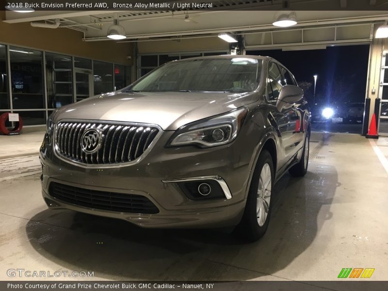 Bronze Alloy Metallic / Light Neutral 2018 Buick Envision Preferred AWD