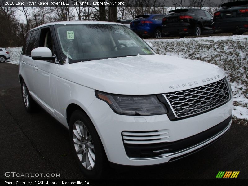 Fuji White / Espresso/Almond 2018 Land Rover Range Rover HSE