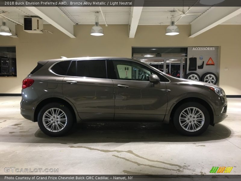 Bronze Alloy Metallic / Light Neutral 2018 Buick Envision Preferred AWD