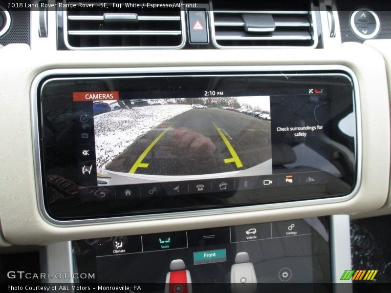Fuji White / Espresso/Almond 2018 Land Rover Range Rover HSE