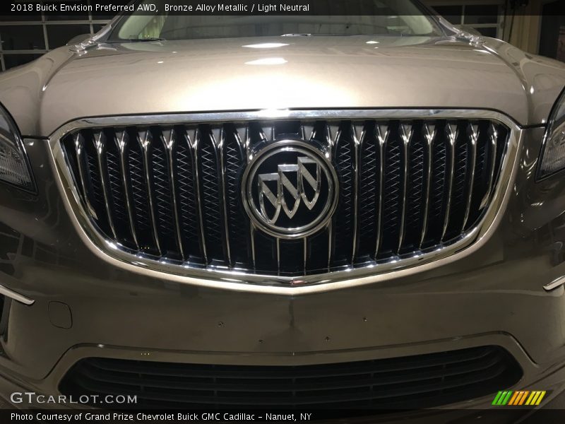 Bronze Alloy Metallic / Light Neutral 2018 Buick Envision Preferred AWD