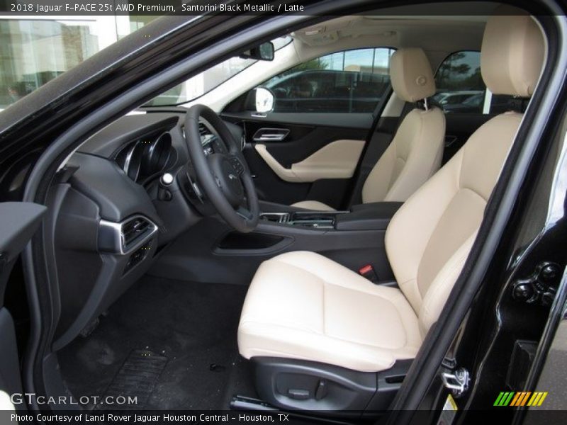 Santorini Black Metallic / Latte 2018 Jaguar F-PACE 25t AWD Premium