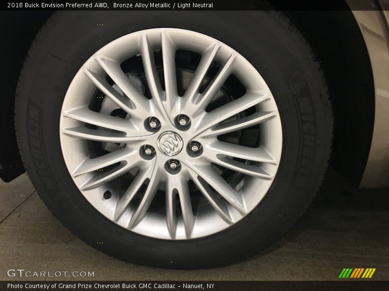 Bronze Alloy Metallic / Light Neutral 2018 Buick Envision Preferred AWD