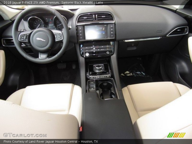 Santorini Black Metallic / Latte 2018 Jaguar F-PACE 25t AWD Premium