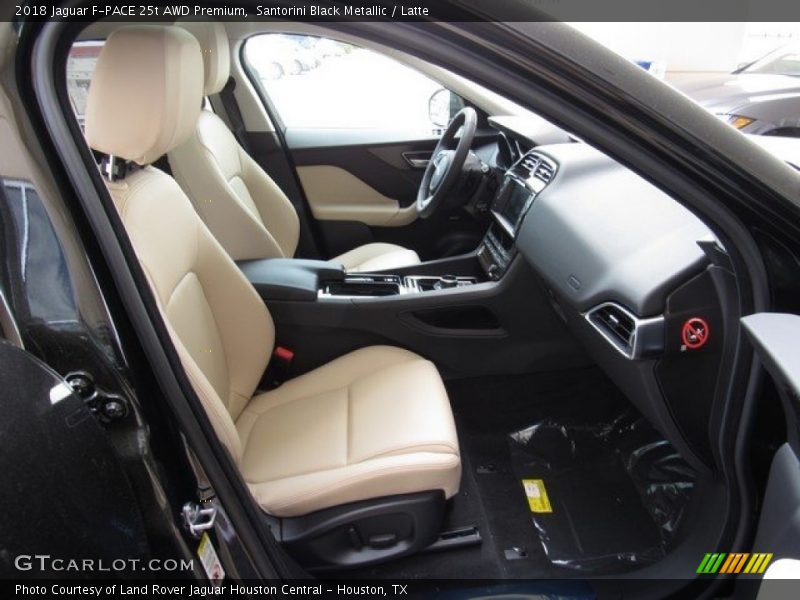 Santorini Black Metallic / Latte 2018 Jaguar F-PACE 25t AWD Premium