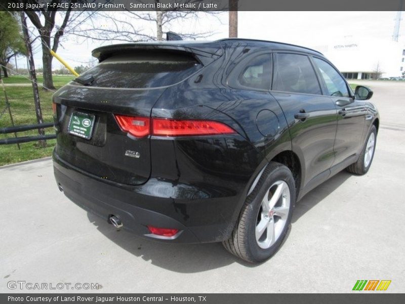 Santorini Black Metallic / Latte 2018 Jaguar F-PACE 25t AWD Premium