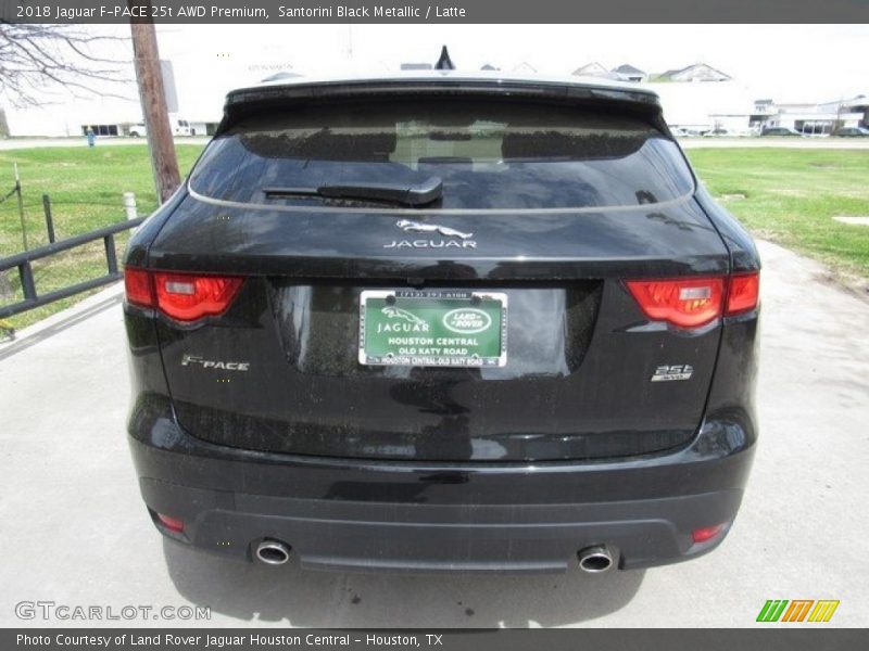 Santorini Black Metallic / Latte 2018 Jaguar F-PACE 25t AWD Premium