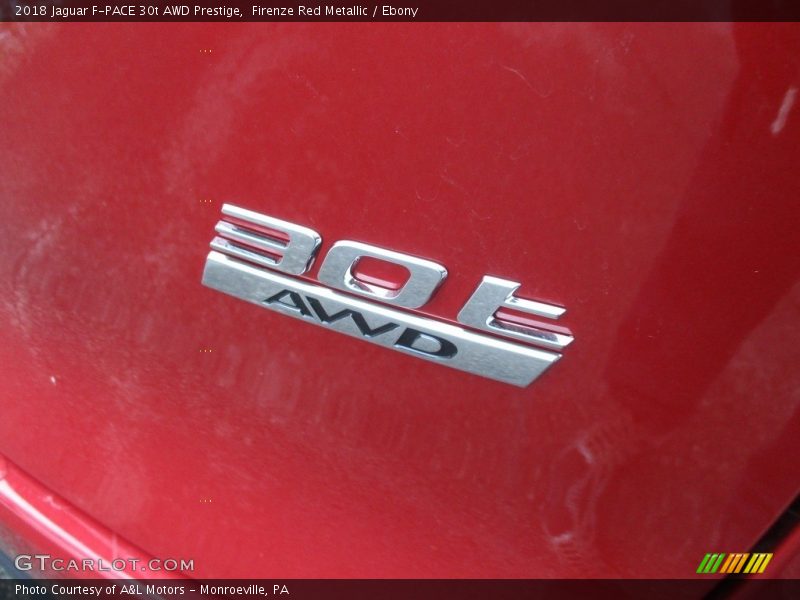 Firenze Red Metallic / Ebony 2018 Jaguar F-PACE 30t AWD Prestige