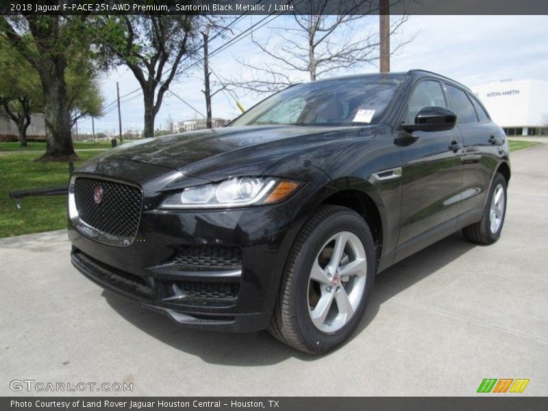 Santorini Black Metallic / Latte 2018 Jaguar F-PACE 25t AWD Premium