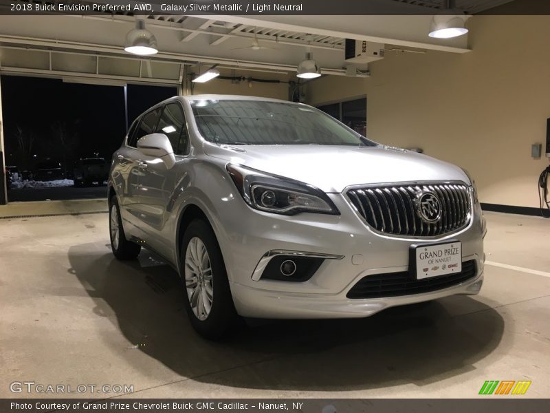 Galaxy Silver Metallic / Light Neutral 2018 Buick Envision Preferred AWD