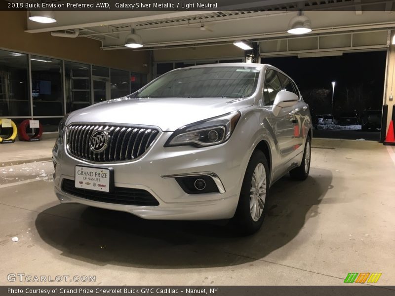 Galaxy Silver Metallic / Light Neutral 2018 Buick Envision Preferred AWD