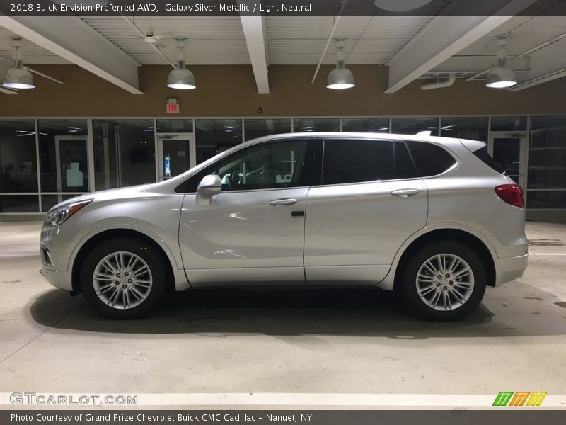 Galaxy Silver Metallic / Light Neutral 2018 Buick Envision Preferred AWD