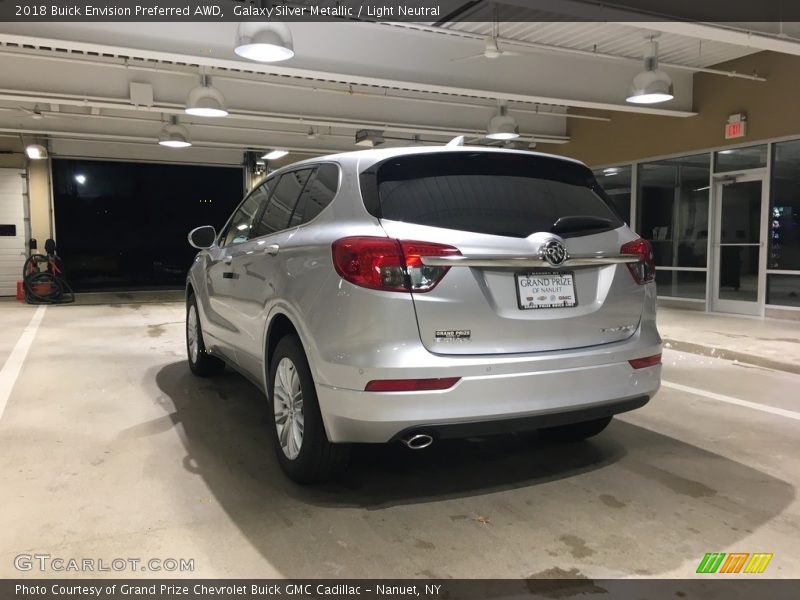Galaxy Silver Metallic / Light Neutral 2018 Buick Envision Preferred AWD