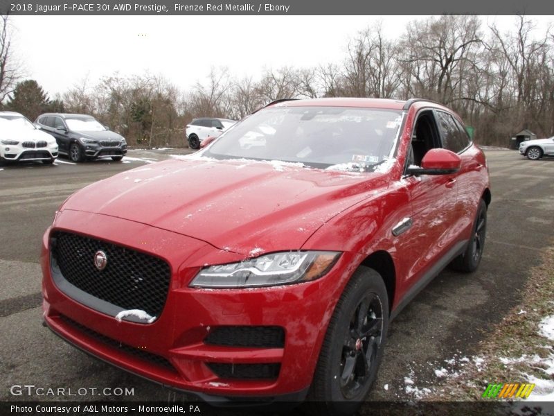 Firenze Red Metallic / Ebony 2018 Jaguar F-PACE 30t AWD Prestige