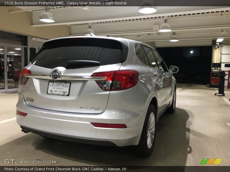 Galaxy Silver Metallic / Light Neutral 2018 Buick Envision Preferred AWD