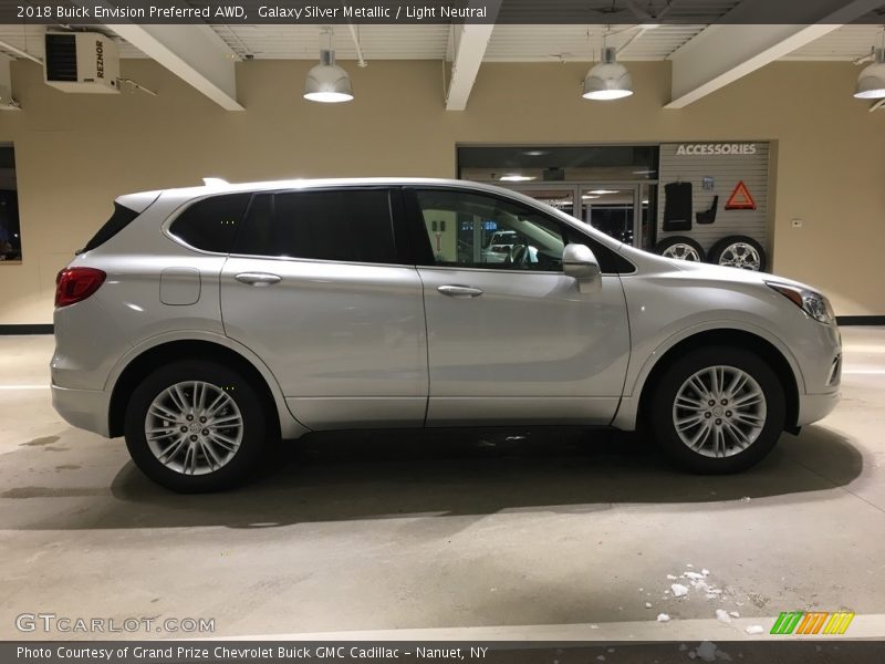 Galaxy Silver Metallic / Light Neutral 2018 Buick Envision Preferred AWD