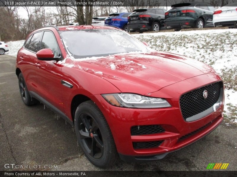 Front 3/4 View of 2018 F-PACE 30t AWD Prestige