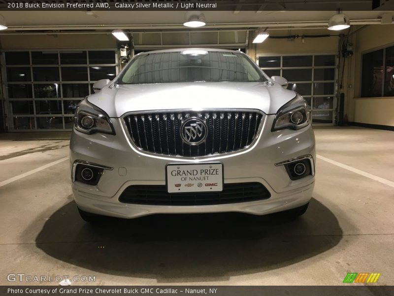 Galaxy Silver Metallic / Light Neutral 2018 Buick Envision Preferred AWD
