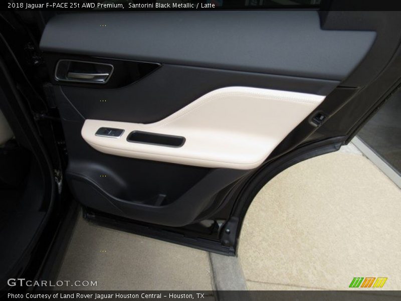 Santorini Black Metallic / Latte 2018 Jaguar F-PACE 25t AWD Premium