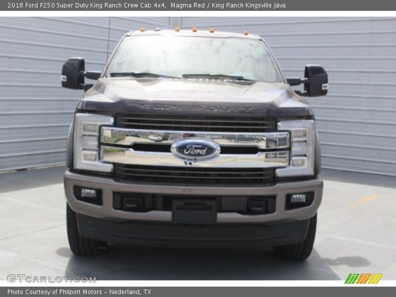 Magma Red / King Ranch Kingsville Java 2018 Ford F250 Super Duty King Ranch Crew Cab 4x4