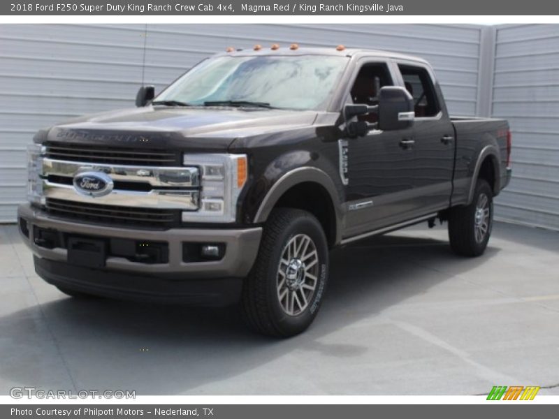 Magma Red / King Ranch Kingsville Java 2018 Ford F250 Super Duty King Ranch Crew Cab 4x4