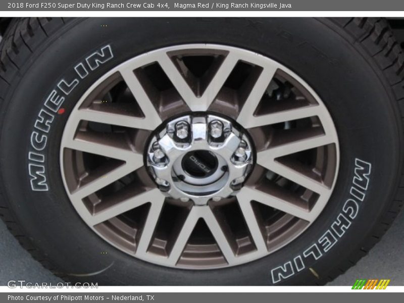 Magma Red / King Ranch Kingsville Java 2018 Ford F250 Super Duty King Ranch Crew Cab 4x4
