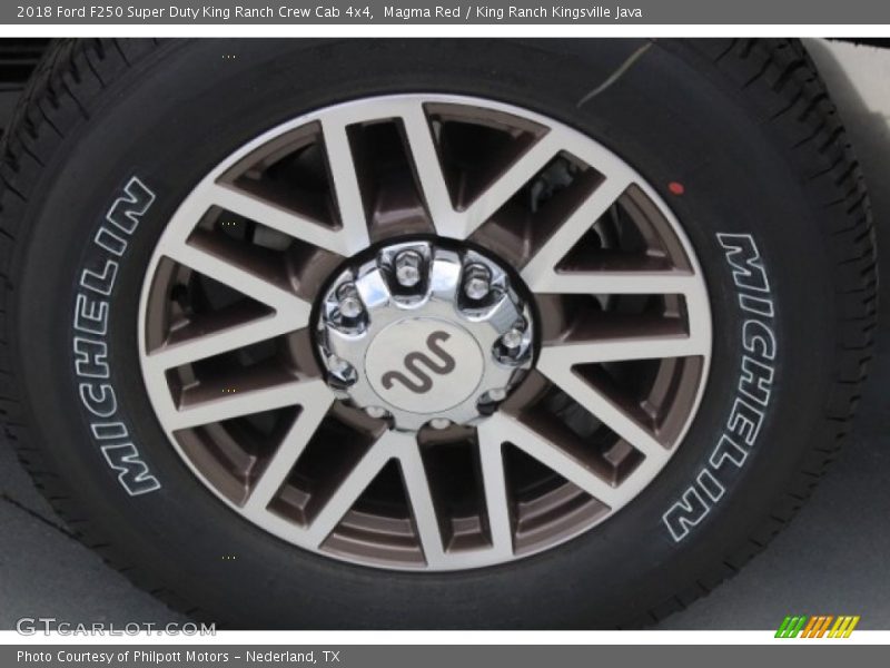 Magma Red / King Ranch Kingsville Java 2018 Ford F250 Super Duty King Ranch Crew Cab 4x4