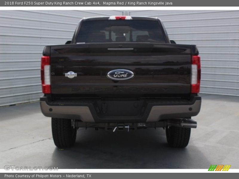 Magma Red / King Ranch Kingsville Java 2018 Ford F250 Super Duty King Ranch Crew Cab 4x4