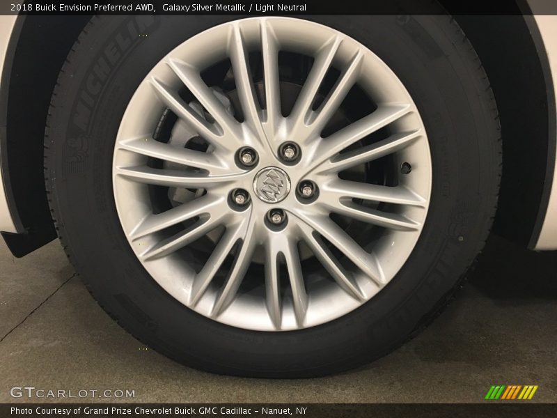 Galaxy Silver Metallic / Light Neutral 2018 Buick Envision Preferred AWD