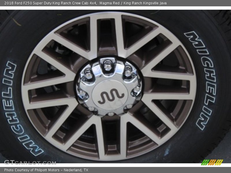 Magma Red / King Ranch Kingsville Java 2018 Ford F250 Super Duty King Ranch Crew Cab 4x4