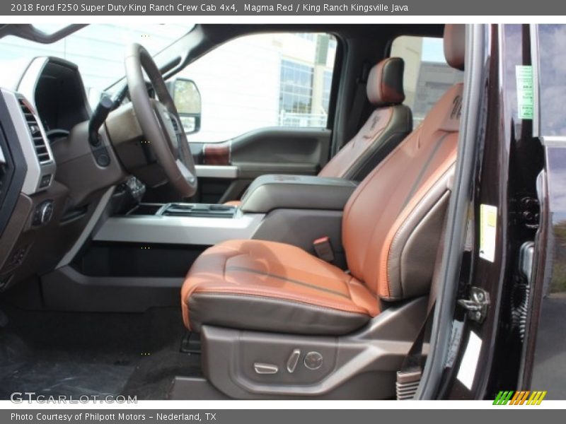 Magma Red / King Ranch Kingsville Java 2018 Ford F250 Super Duty King Ranch Crew Cab 4x4