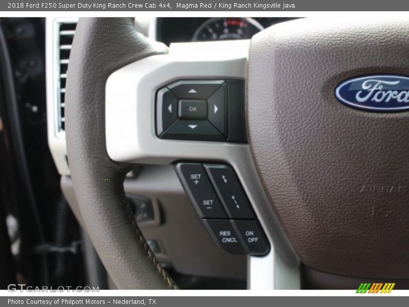 Magma Red / King Ranch Kingsville Java 2018 Ford F250 Super Duty King Ranch Crew Cab 4x4