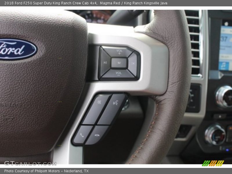 Magma Red / King Ranch Kingsville Java 2018 Ford F250 Super Duty King Ranch Crew Cab 4x4
