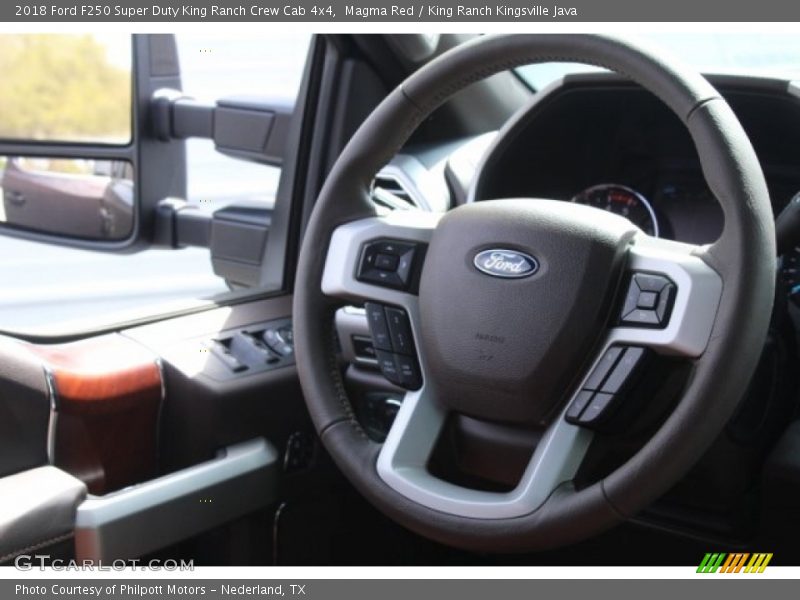 Magma Red / King Ranch Kingsville Java 2018 Ford F250 Super Duty King Ranch Crew Cab 4x4