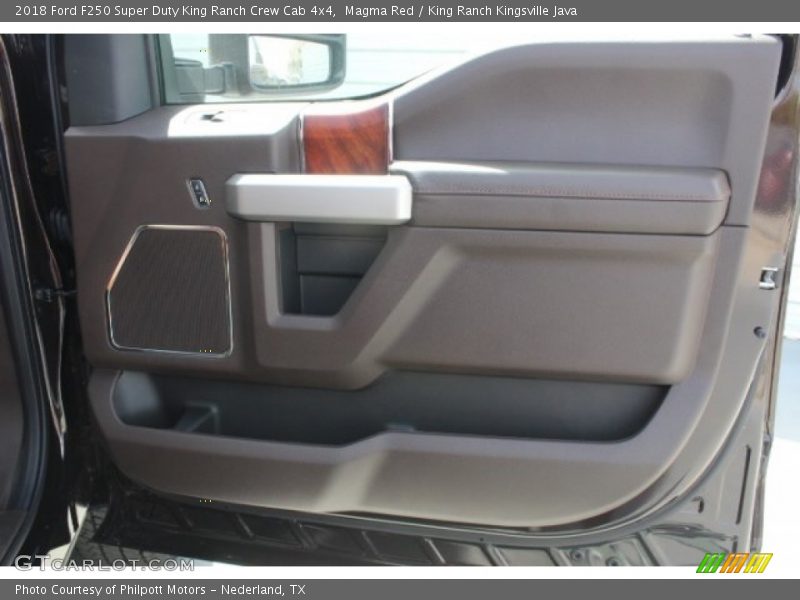 Magma Red / King Ranch Kingsville Java 2018 Ford F250 Super Duty King Ranch Crew Cab 4x4
