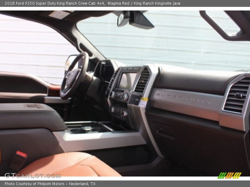 Magma Red / King Ranch Kingsville Java 2018 Ford F250 Super Duty King Ranch Crew Cab 4x4