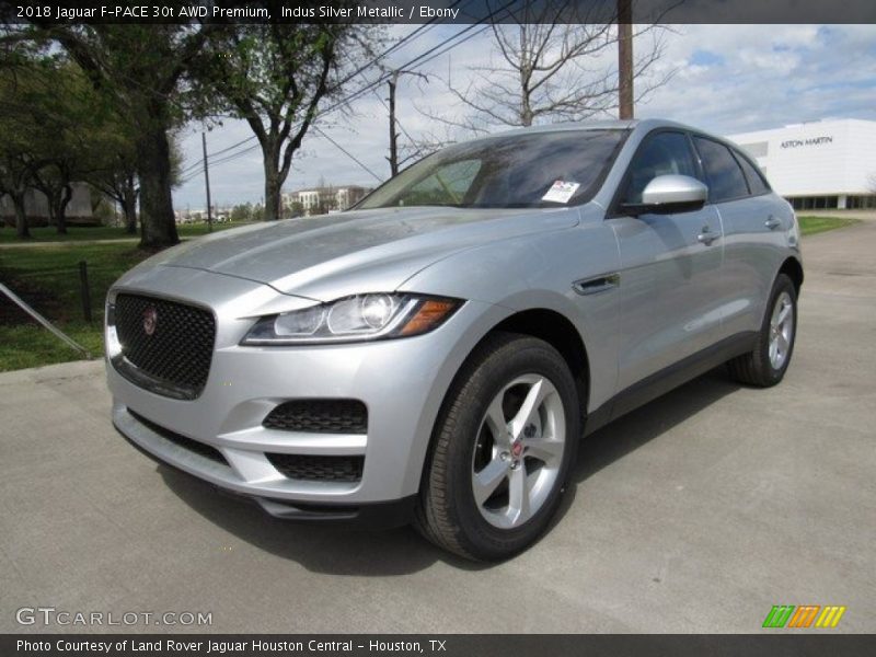 Indus Silver Metallic / Ebony 2018 Jaguar F-PACE 30t AWD Premium