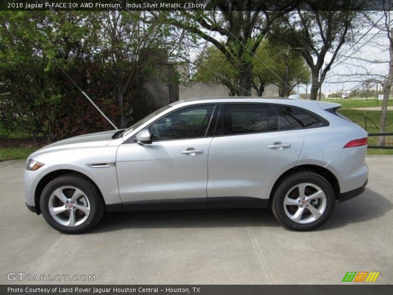 Indus Silver Metallic / Ebony 2018 Jaguar F-PACE 30t AWD Premium