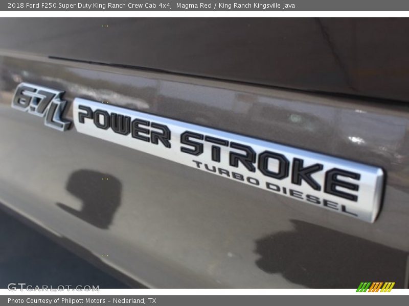 Magma Red / King Ranch Kingsville Java 2018 Ford F250 Super Duty King Ranch Crew Cab 4x4
